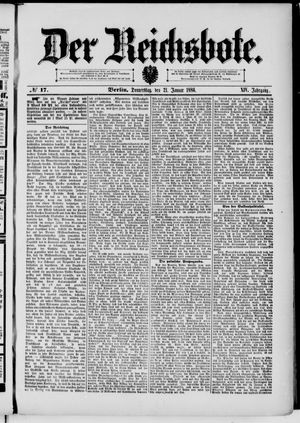 Der Reichsbote vom 21.01.1886
