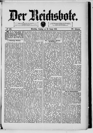 Der Reichsbote vom 26.01.1886
