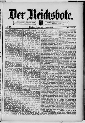 Der Reichsbote vom 02.02.1886