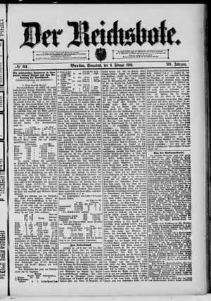 Der Reichsbote vom 06.02.1886