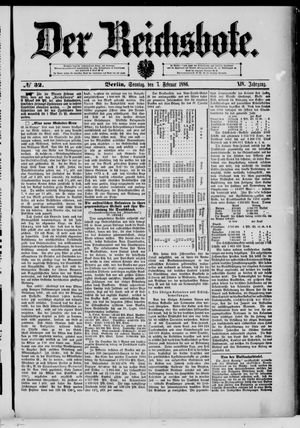 Der Reichsbote vom 07.02.1886