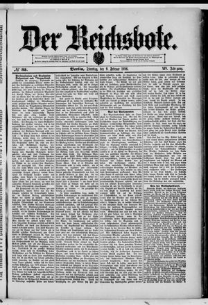 Der Reichsbote vom 09.02.1886