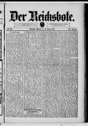 Der Reichsbote on Feb 10, 1886