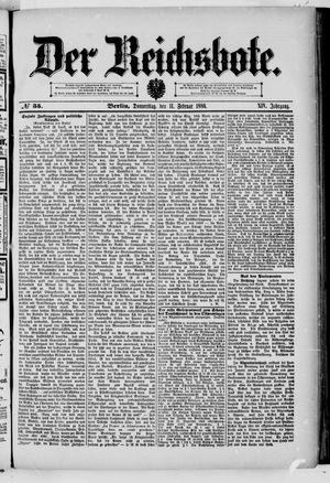 Der Reichsbote vom 11.02.1886