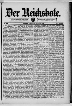 Der Reichsbote on Feb 14, 1886