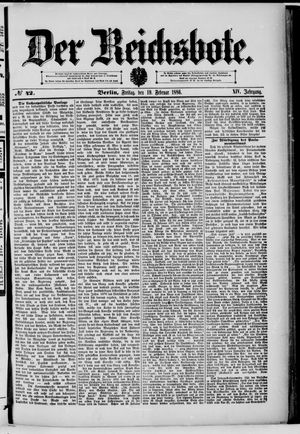 Der Reichsbote vom 19.02.1886