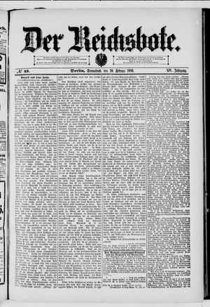 Der Reichsbote on Feb 20, 1886