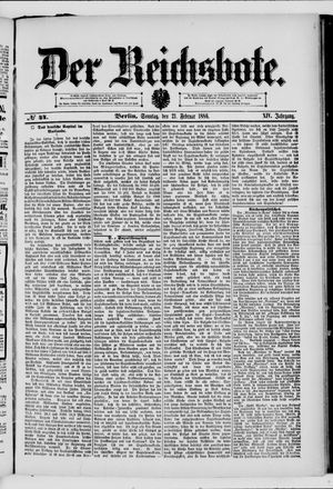 Der Reichsbote on Feb 21, 1886