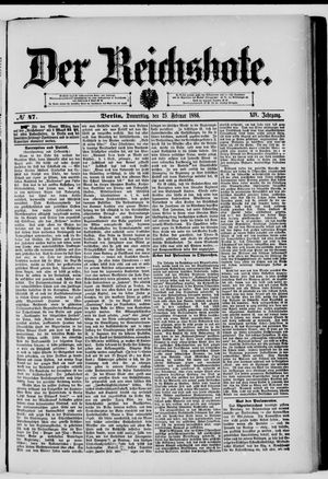 Der Reichsbote vom 25.02.1886