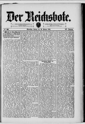 Der Reichsbote vom 26.02.1886