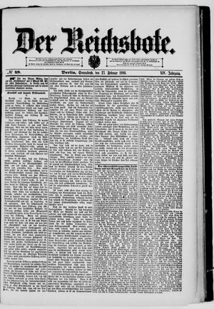 Der Reichsbote on Feb 27, 1886