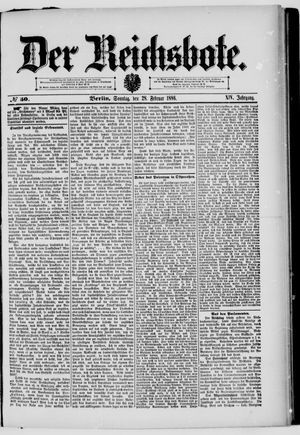 Der Reichsbote on Feb 28, 1886
