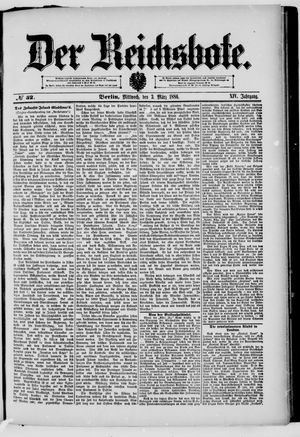 Der Reichsbote on Mar 3, 1886