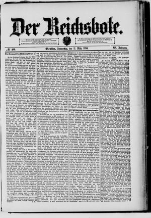 Der Reichsbote on Mar 11, 1886
