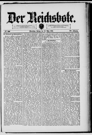 Der Reichsbote on Mar 12, 1886