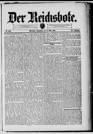 Der Reichsbote vom 13.03.1886