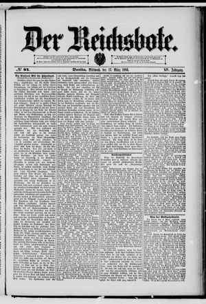 Der Reichsbote on Mar 17, 1886