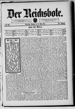 Der Reichsbote vom 21.03.1886