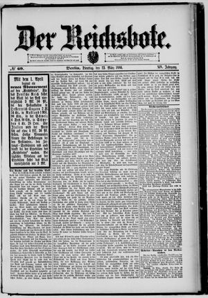Der Reichsbote on Mar 23, 1886