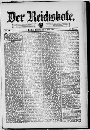Der Reichsbote on Mar 25, 1886
