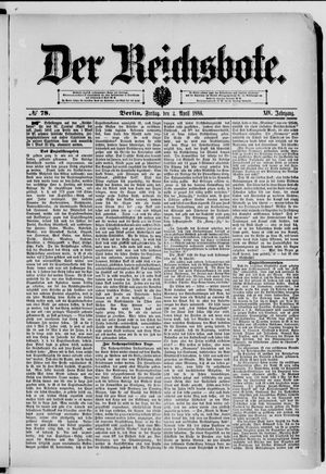 Der Reichsbote vom 02.04.1886