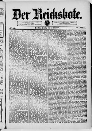 Der Reichsbote vom 04.04.1886