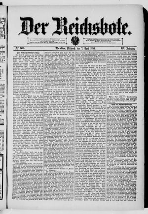 Der Reichsbote vom 07.04.1886