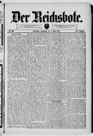 Der Reichsbote vom 08.04.1886