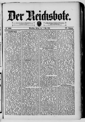 Der Reichsbote vom 07.05.1886