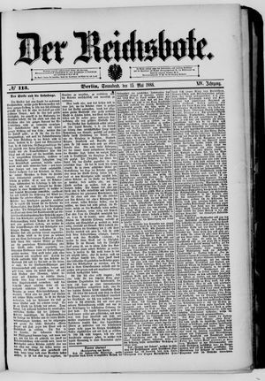 Der Reichsbote vom 15.05.1886