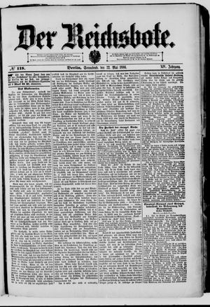 Der Reichsbote vom 22.05.1886