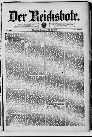 Der Reichsbote vom 23.05.1886
