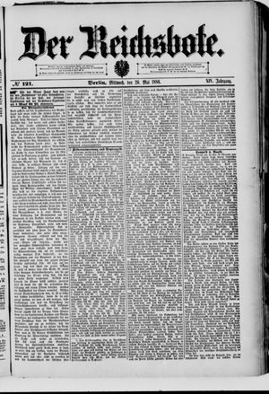 Der Reichsbote vom 26.05.1886