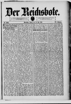 Der Reichsbote on May 28, 1886