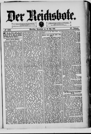 Der Reichsbote on May 29, 1886