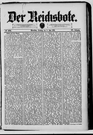Der Reichsbote vom 08.06.1886