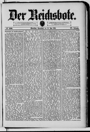 Der Reichsbote vom 19.06.1886