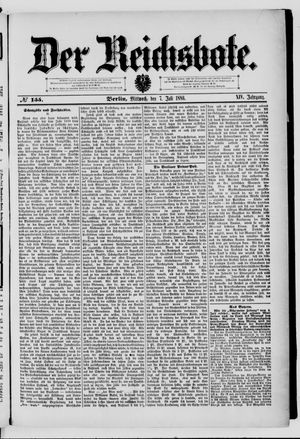 Der Reichsbote vom 07.07.1886