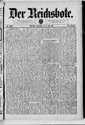 Der Reichsbote vom 15.07.1886