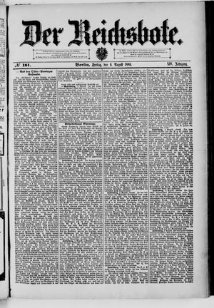 Der Reichsbote vom 06.08.1886