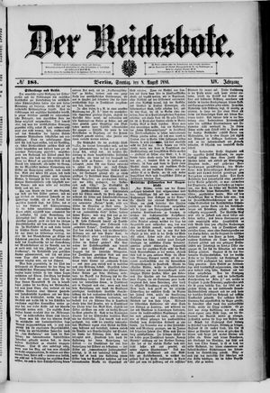 Der Reichsbote vom 08.08.1886