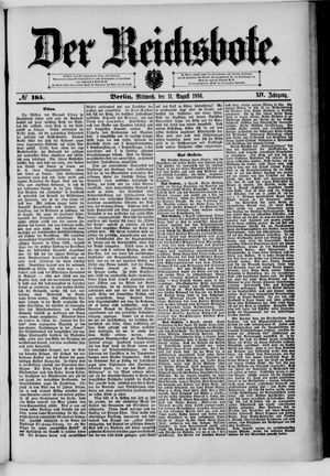 Der Reichsbote vom 11.08.1886