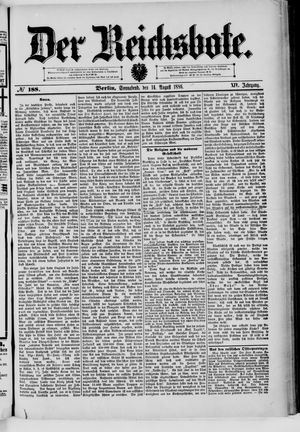 Der Reichsbote vom 14.08.1886
