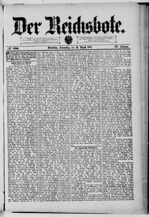 Der Reichsbote vom 26.08.1886