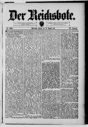 Der Reichsbote vom 27.08.1886