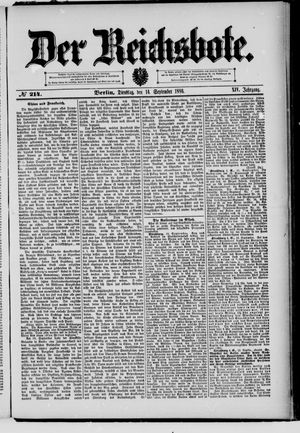 Der Reichsbote vom 14.09.1886