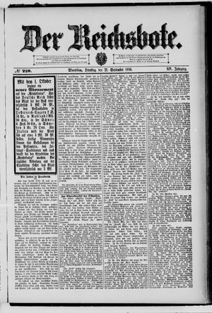 Der Reichsbote vom 21.09.1886