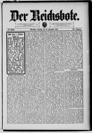 Der Reichsbote vom 28.09.1886