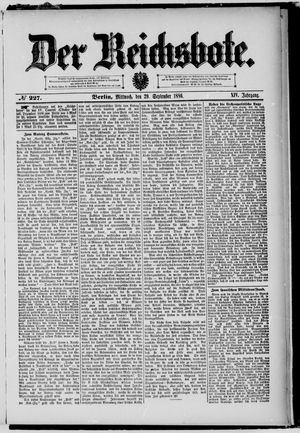 Der Reichsbote vom 29.09.1886
