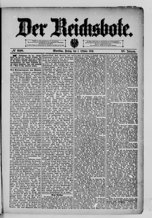 Der Reichsbote vom 01.10.1886